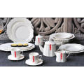 P&T porcelain factory white porcelain dinnerware, durable dinnerware, complete plates set